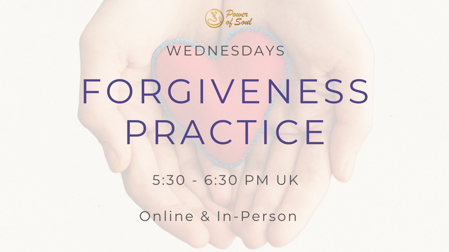 Forgiveness Practice Sessions 1 month or 3 months